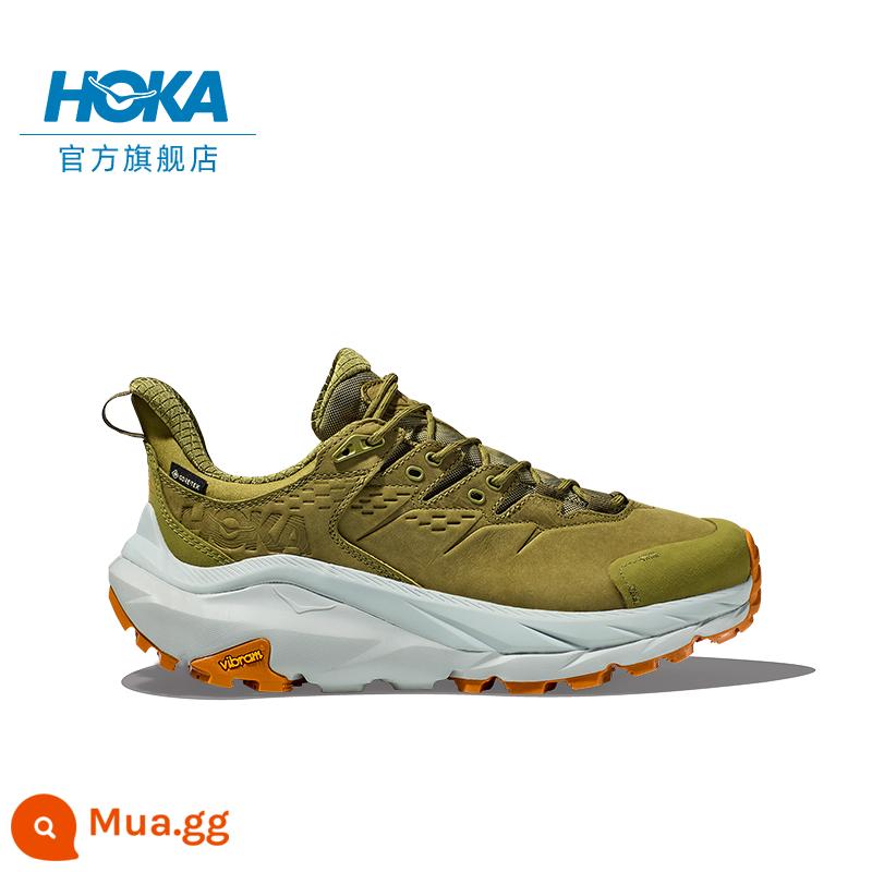 HOKA ONE ONE nam nữ thu đông KAHA 2 giày leo núi cổ thấp KAHA2 LOW GTX phiên bản chống nước ngoài trời - Xanh rêu/xám thủy ngân-nam nữ