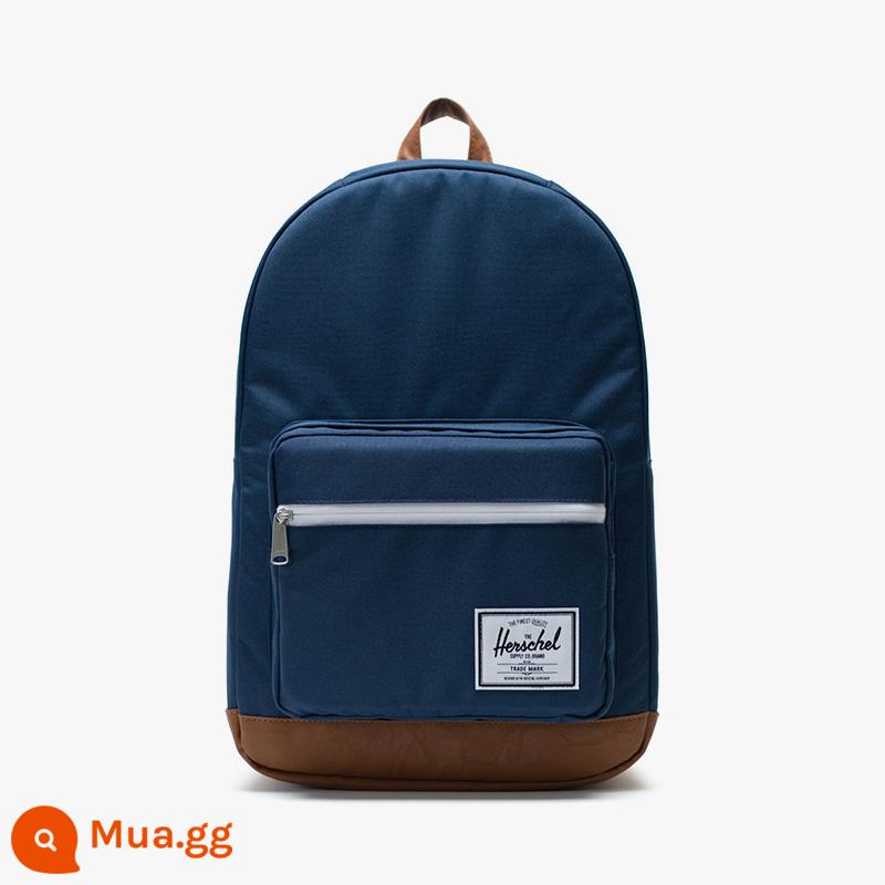 Herschel Hexing Pop Quiz Campus Ba lô cặp đôi Ba lô công sở Túi sinh viên Ba lô đại học - màu xanh cổ điển