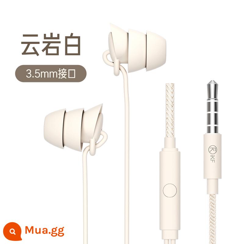 iKF tai nghe ngủ điều khiển bằng dây asmr sleep chuyên dụng nhét tai in-ear type-c cách âm chống ồn chất lượng cao - Màu trắng đục - Giao diện 3,5mm ★ đeo không áp lực ★ khử tiếng ồn mạnh ★ Bảo hành 1 năm với sản phẩm mới