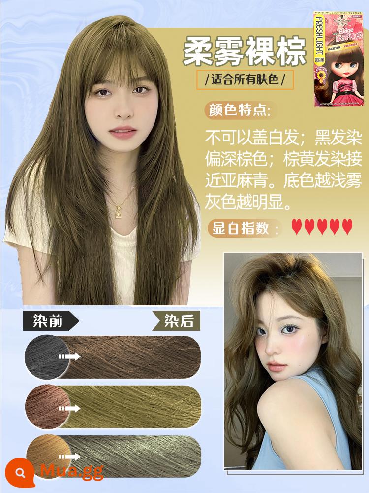 Schwarzkopf Kem Nhuộm Tóc Mật Ong Trà Nâu Lạnh Vàng 2022 Màu Phổ Biến Làm Trắng Không Tẩy Thuốc Nhuộm Tóc Nữ Vật Có Sản Phẩm Tinh Khiết - Màu nâu nhạt mờ mềm mại