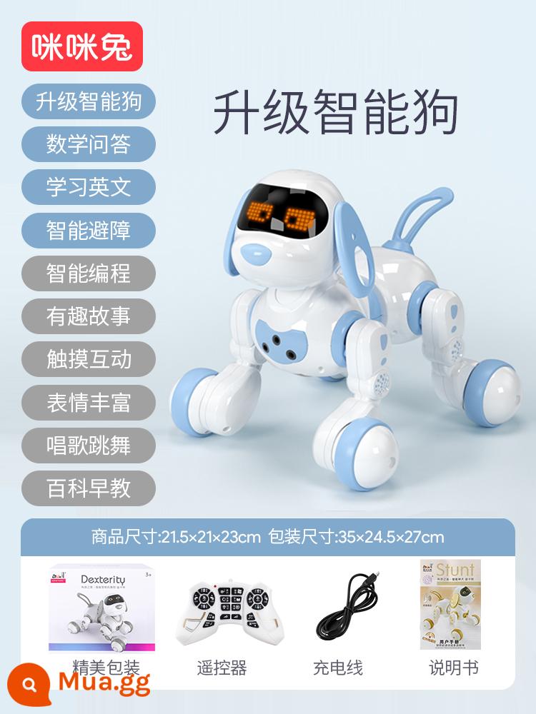 Thỏ Mimi Chó Robot Thông Minh Điều Khiển Từ Xa Động Vật Robot Bé Trai 2 Tuổi Đồ Chơi Trẻ Em 6 Món Quà Ngày Lễ Bé Gái - [Màu mới] Đồ tạo tác dỗ bé-Decat Robot Dog-Xanh da trời