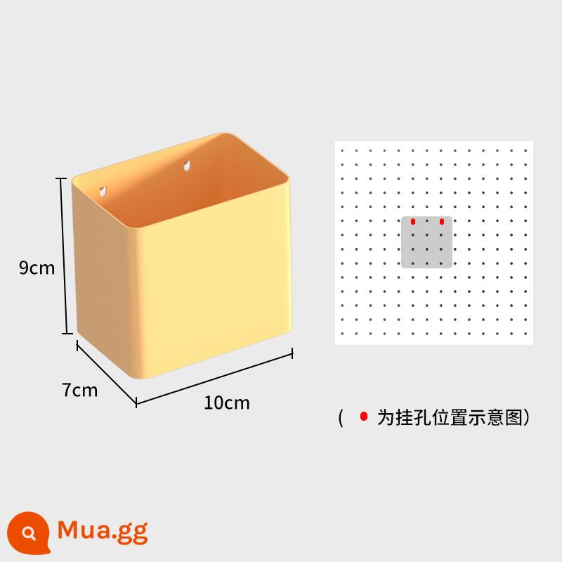 Bảng đục lỗ để bàn nhà bàn học để bàn ký túc xá dọc lưu trữ phân vùng kệ bàn phụ kiện không đục lỗ - Gardenia màu vàng [ống lưu trữ lớn]