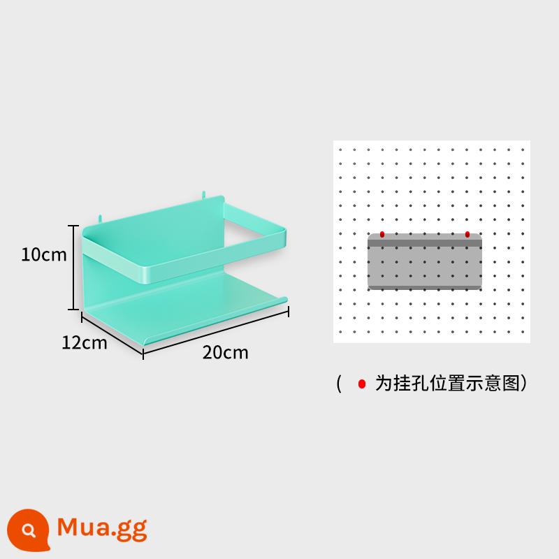 Bảng đục lỗ để bàn nhà bàn học để bàn ký túc xá dọc lưu trữ phân vùng kệ bàn phụ kiện không đục lỗ - Tiffany Blue [Kệ sách đa chức năng nhỏ]