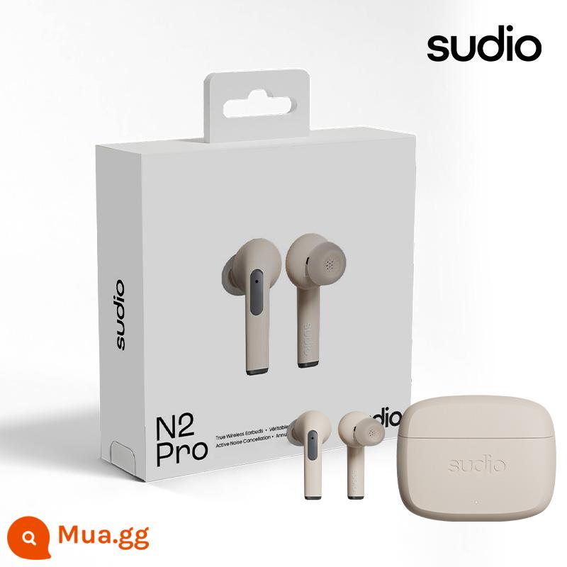 SUDIO N2pro Chủ Động Khử Tiếng Ồn Tai Nghe Bluetooth Không Dây Thật Tai Nghe In-Ear Chất Lượng Apple Android Universal Tai Nghe - Màu trà sữa N2pro chống ồn chủ động