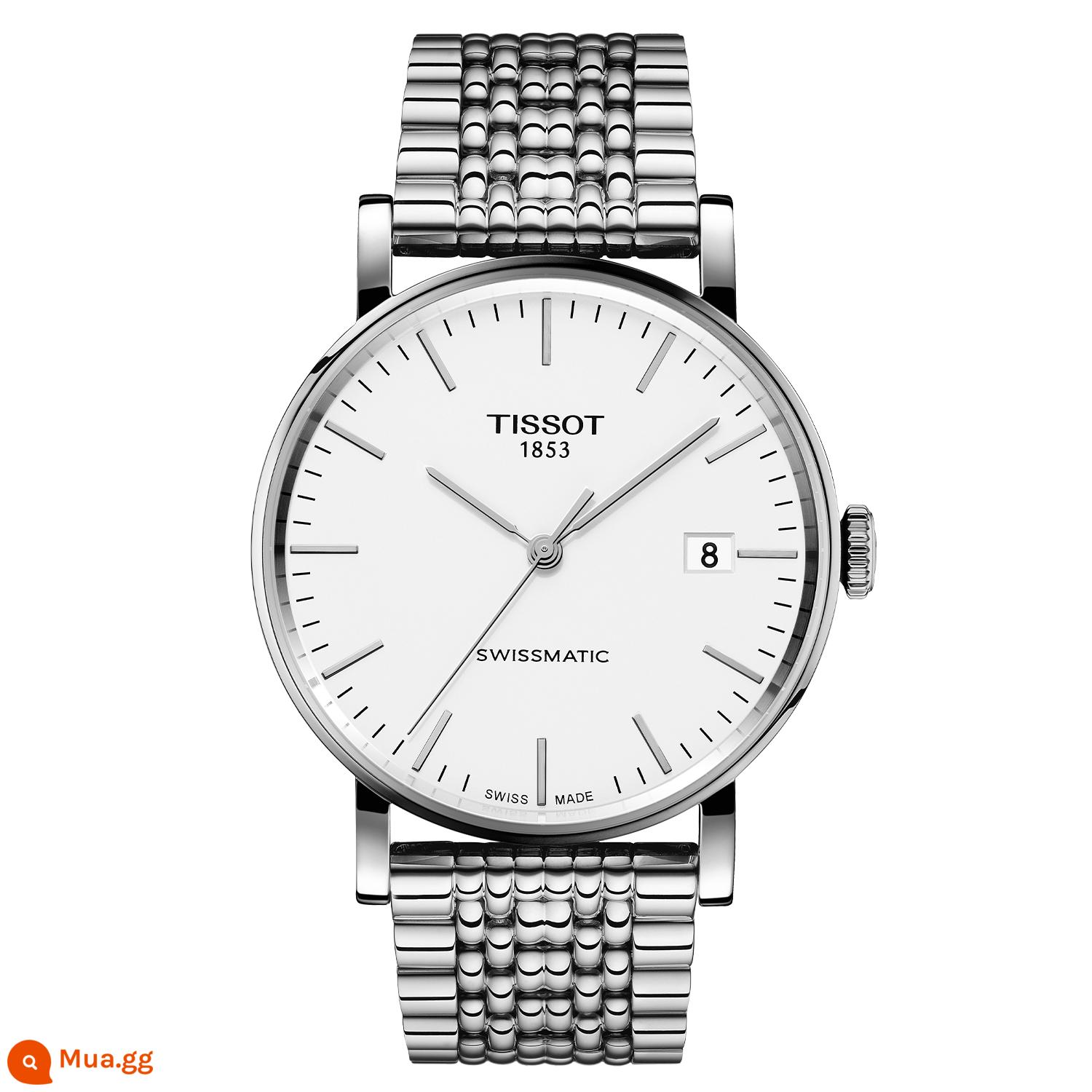 Tissot Tissot Charm Series Thời trang Cổ điển Đơn giản Dây thép Cơ Đồng hồ Đồng hồ nam - quay số bạc