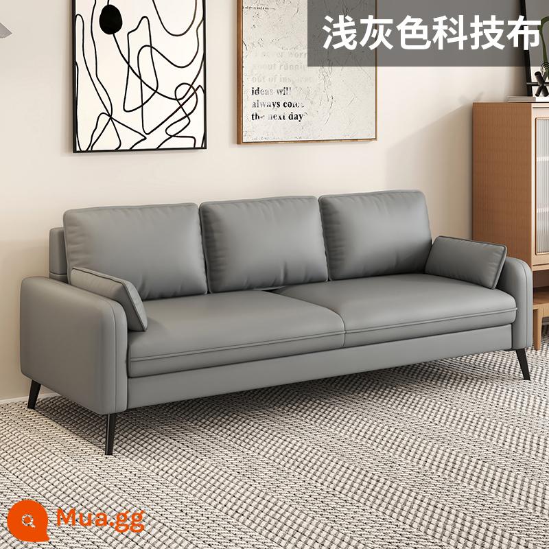 Sofa Bắc Âu phòng khách căn hộ nhỏ phòng ngủ phòng khách internet người nổi tiếng đôi căn hộ nhỏ cho thuê ghế sofa - Vải kỹ thuật màu xám nhạt [không thấm nước, chống bám bẩn và chống bụi bẩn]