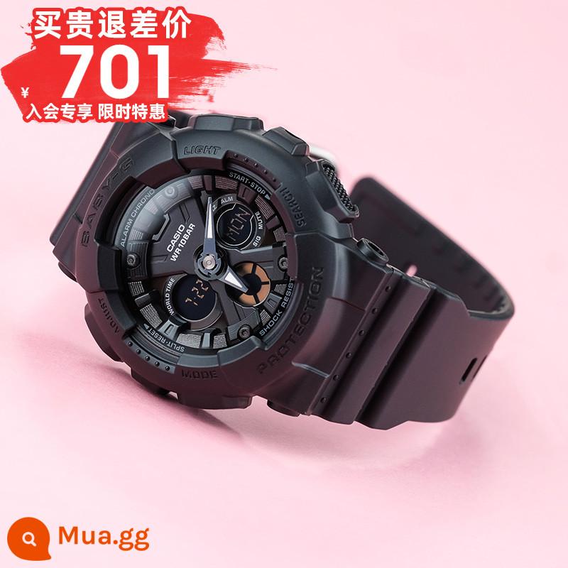 Đồng hồ CASIO nữ hạt ngọc trai baby-g liên doanh trang web chính thức mới giới hạn đồng hồ điện tử thể thao BA130 - 10.BA-130-1A[xu hướng unisex màu đen cổ điển]