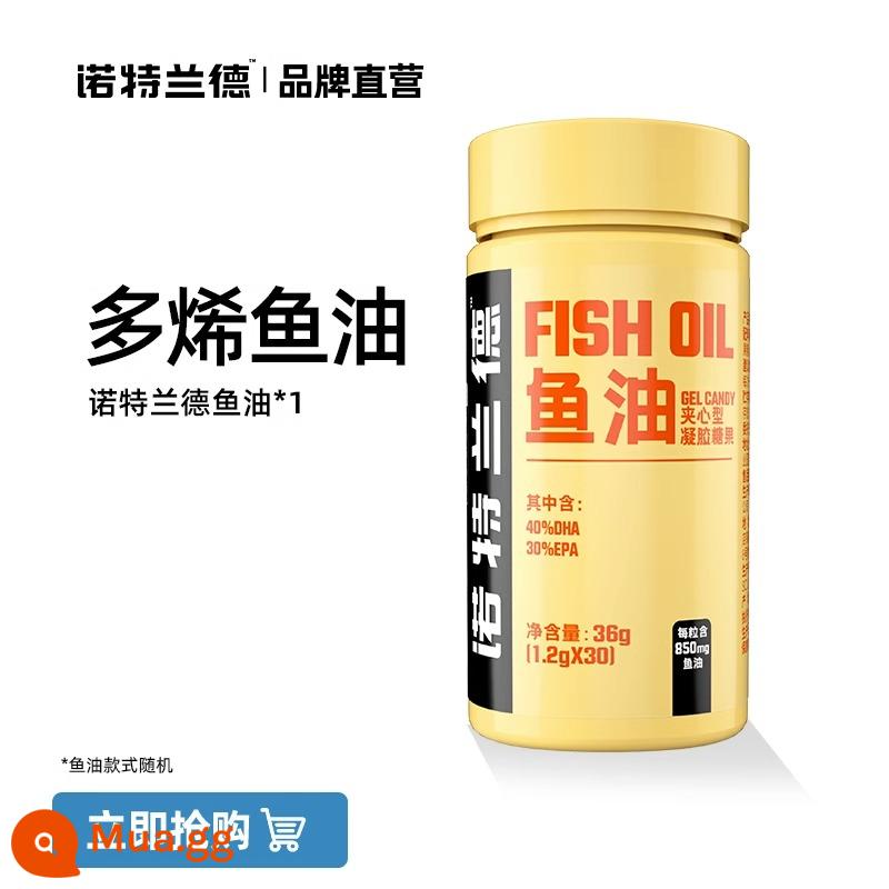 Dầu cá Nordland Omega 3EPA + DHAomega3 dầu cá omega3 thể dục không đường biển sâu - đen