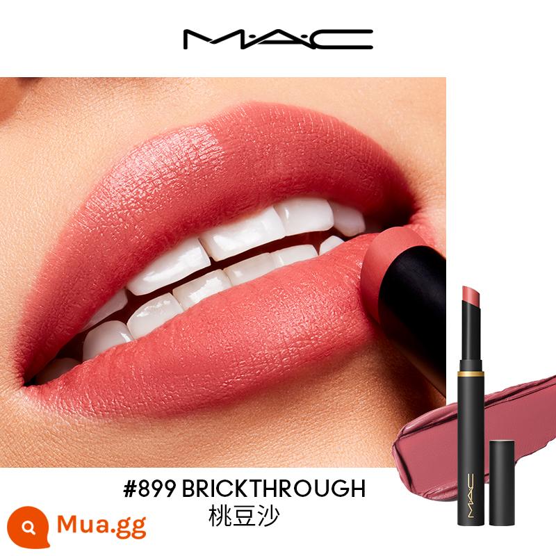 [38 Mua sớm] Son môi MAC/Magic Black Wand Matte dưỡng ẩm làm trắng màu 899/893 - 899 BRICKTHROUG Đậu Đào