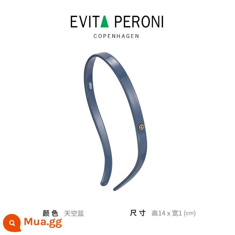 Đan Mạch Evita Peroni/Evita Kính Kính Mát Băng Đô Quấn Tóc Nữ Kẹp Tóc Băng Đô Quấn Tóc Ép Tóc Cao Cấp Mũ Đợi Đầu Đa Năng - Phiên bản mới - xanh da trời