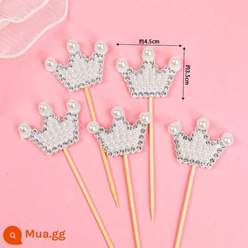 38 Ngày Phụ Nữ Tulip Mô Phỏng Hoa Hoa Hồng Trang Trí Bánh Cắm Ruy Băng Lưới Xung Quanh Lễ Hội Nữ Thần Ngày 8 Tháng 3 - Pearl Crown chèn 10 gói