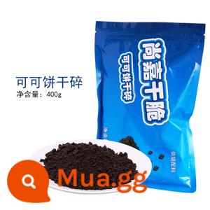 Nướng bánh quy Oreo mắt trang trí bánh Giáng sinh ngộ nghĩnh nhiều màu sắc mũ nhỏ cắm mũ tam giác - Bánh quy cacao vụn 400g