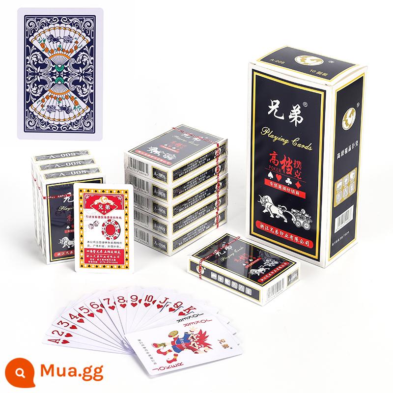 Xi full box 100 đôi đúng giờ 8845 anh em câu cá Xinsheng big poker phòng cờ bài cứng và dày - Đôi Brother 008/100 (đi êm và thoải mái)