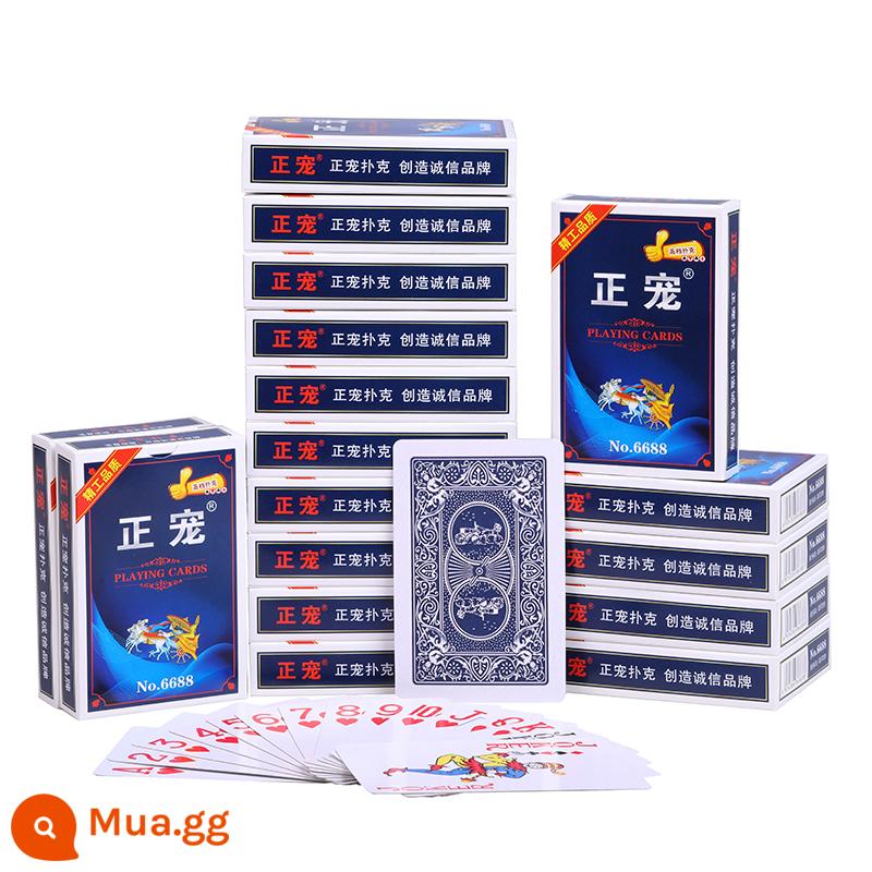 Chơi bài 100 đôi nguyên hộp Yaoji poker Haoji Minghuang thẻ bay poker phòng cờ vua giá rẻ chơi bài miễn phí vận chuyển - Đôi Zheng Chong 6688/100 (giá đặc biệt chống xuyên thủng)