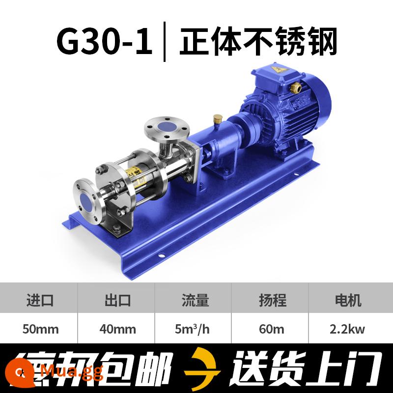 Thượng Hải G-Type Bơm trục vít Single Cao cao tầng G20-1 G25-1 G30-1 G35-1G40-SLUST - Thân chính bằng thép không gỉ G30-1 5m³/h 2.2KW