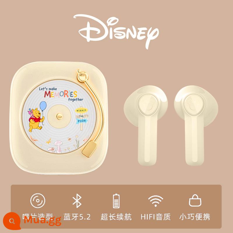 Tai nghe bluetooth không dây đồng thương hiệu Disney 2022 mới 2021 chất lượng âm thanh audiophile siêu tốt giảm tiếng ồn chất lượng cao phù hợp Sony Sony Huawei Apple top 10 thương hiệu chạy bộ thể thao nữ - Winnie the Pooh*Giải mã AAC*Bluetooth 5.3