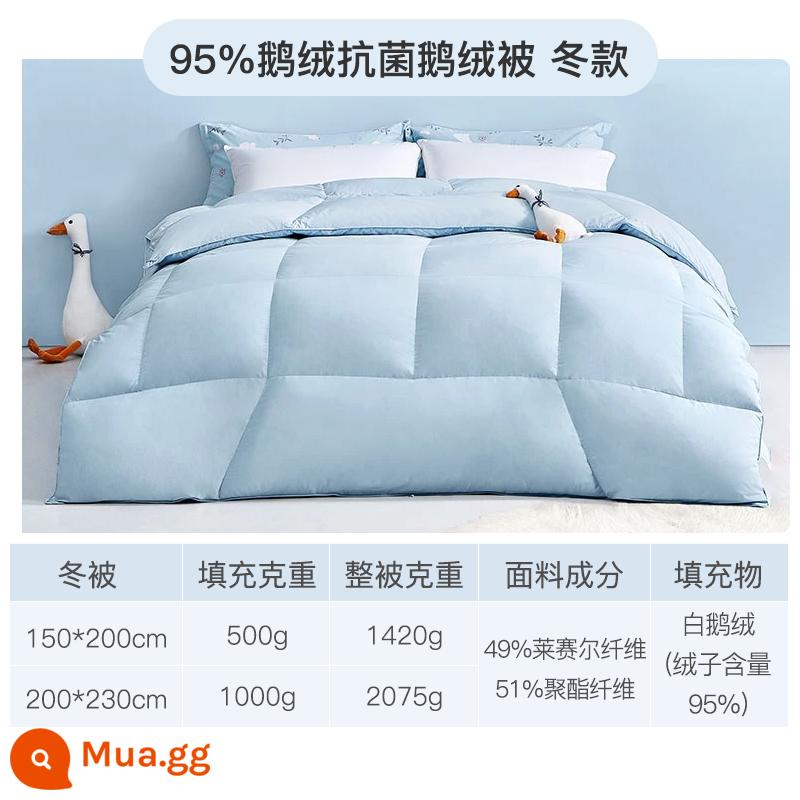 Netease được chọn hoàn toàn xuống xuống bởi 95 White Gooseurdo Mùa đông A. - [Chăn mùa đông] Lông ngỗng trắng 95, mẫu màu xanh da trời, mẫu kháng khuẩn và chống ve