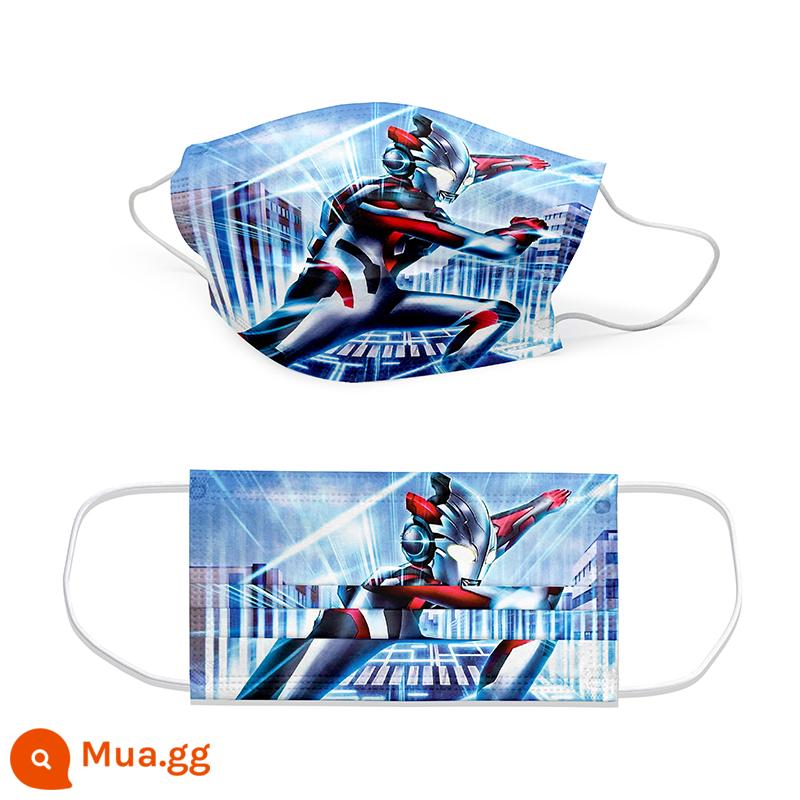 Mặt nạ Ultraman bảo vệ dùng một lần cho trẻ em Bao bì độc lập dành cho trẻ em Mẫu hoạt hình đặc biệt dành cho trẻ em từ 8 đến 12 tuổi - [3 đến 14 tuổi] Ultraman Zeta 100 viên