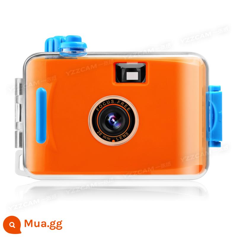 Máy ảnh phim crazy mini máy ảnh phim cổ điển không thấm nước không Polaroid ngày sinh viên quà tặng ins sáng tạo - Quả cam