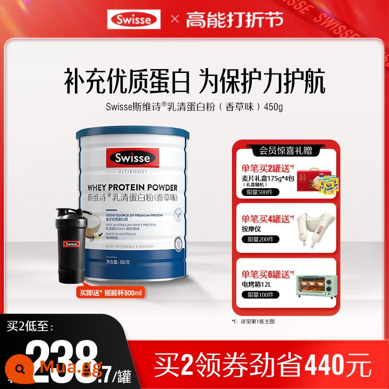 Swisse Swisse Bột Whey Protein Người Trung Niên Và Người Cao Tuổi Miễn Dịch Nam Nữ Trưởng Thành Protein Bột Dinh Dưỡng Hàng Đầu Cửa Hàng - [Nên dùng cho người mới sử dụng] 1 lon bột whey protein