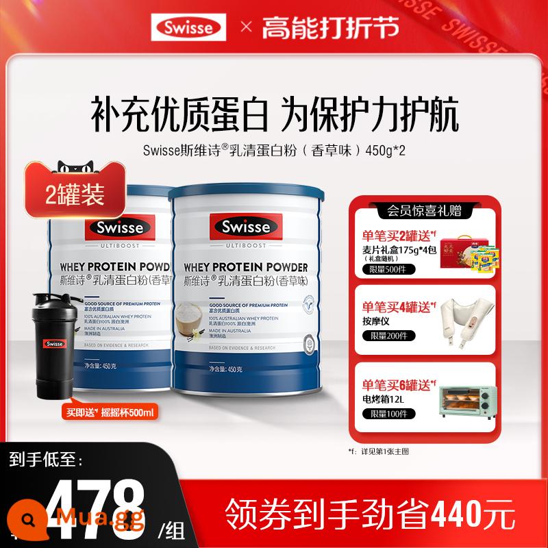 Swisse Swisse Bột Whey Protein Người Trung Niên Và Người Cao Tuổi Miễn Dịch Nam Nữ Trưởng Thành Protein Bột Dinh Dưỡng Hàng Đầu Cửa Hàng - [Gói truyền miệng] 2 lon bột whey protein