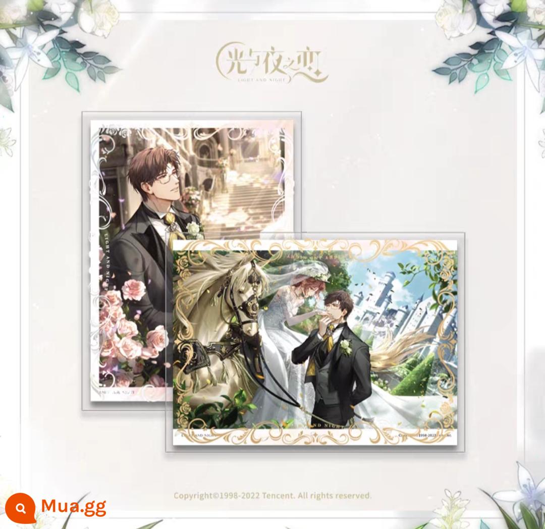 Spot Light and Night Love Flowers and Prologue Kỷ niệm ngày cưới Huy hiệu thung lũng Baji Collection Card Photo Card - Thẻ sưu tập Lục Thần 10*14cm