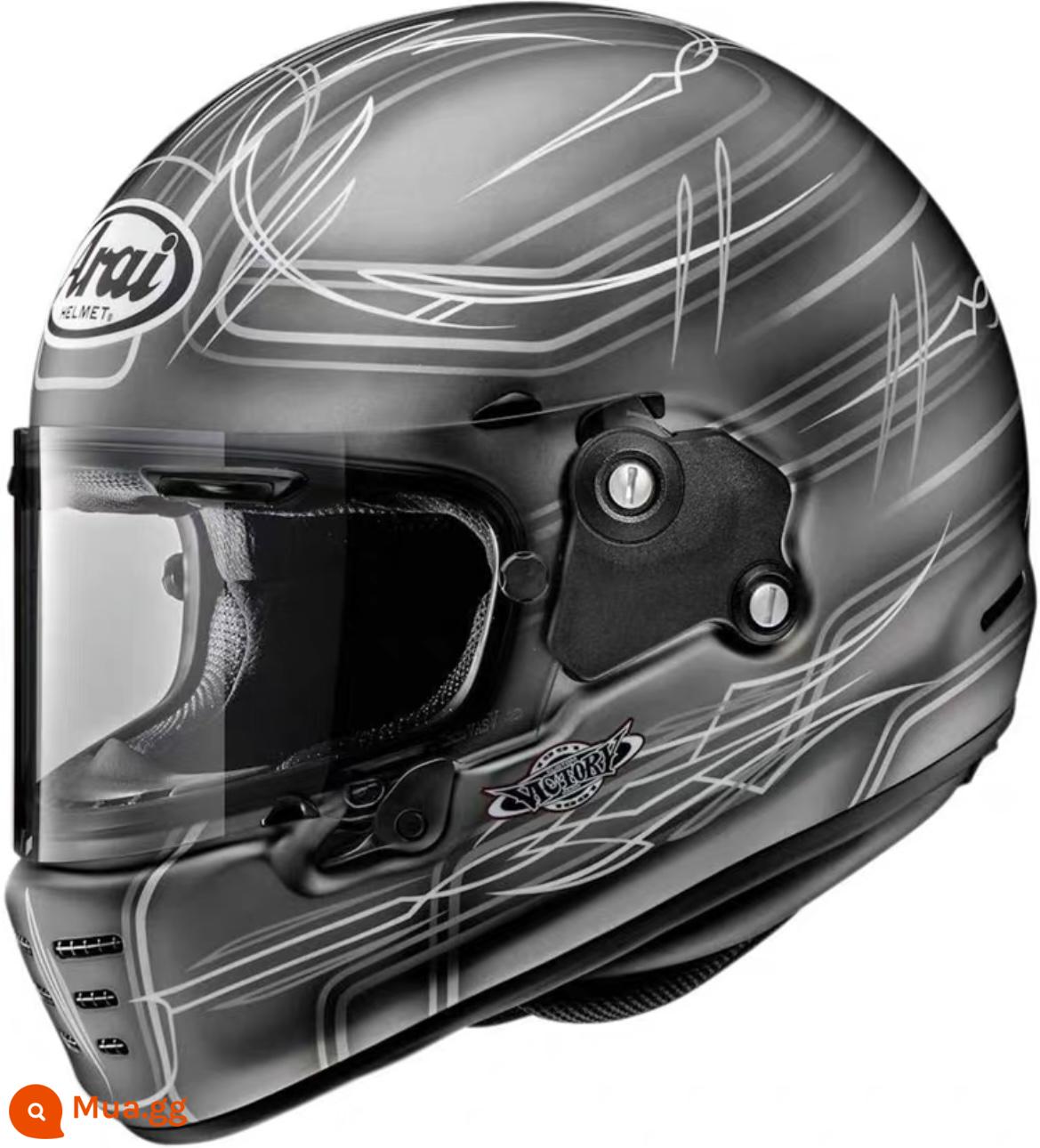 ARAI RAPIDE-NEO Retro Hành Trình Harley Latte Giá Rẻ Leo Đầu Máy Đầu Máy Full Mũ Bảo Hiểm Mũ Bảo Hiểm - Vista Xám