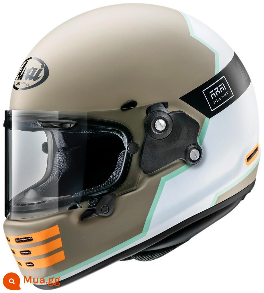 ARAI RAPIDE-NEO Retro Hành Trình Harley Latte Giá Rẻ Leo Đầu Máy Đầu Máy Full Mũ Bảo Hiểm Mũ Bảo Hiểm - Kaki màu be Overland