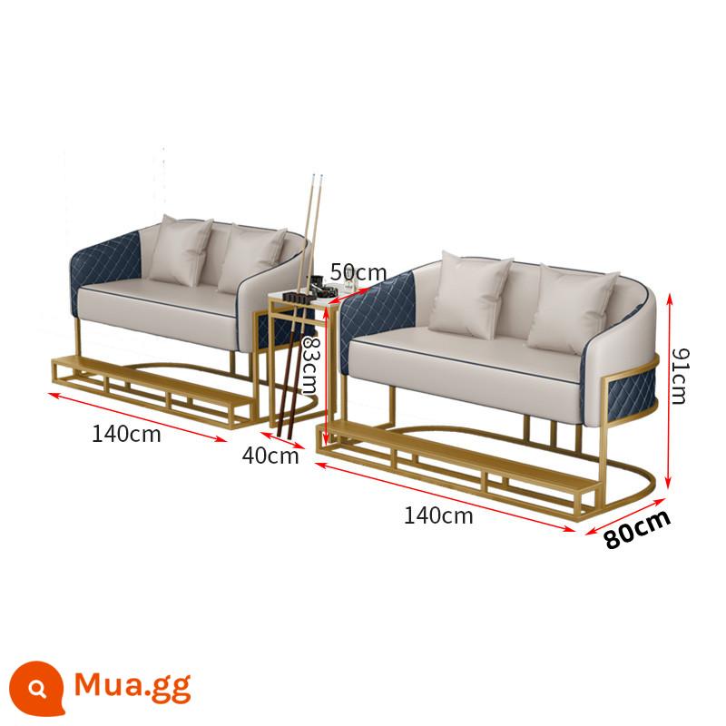 Bàn ghế bida, ghế sofa bida, ghế bida, ghế đánh bài đặc biệt tại sảnh bida, ghế xem bóng, ghế bida giải trí, phong cách mới - Sofa 4 chỗ màu be có gác chân + bàn cà phê