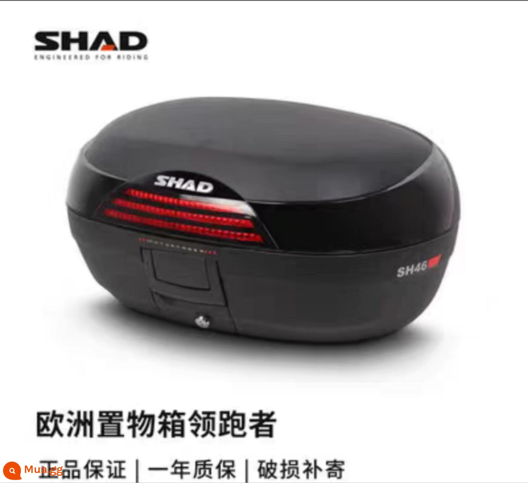 Cốp xe SHAD tháo lắp nhanh chống nước PCX Promise 250 xe tay ga 33/34/39 cốp xe điện - Hộp đuôi SH46 nhập khẩu (có đế tháo nhanh)