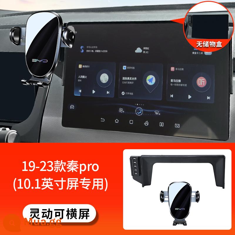 BYD Dolphin Qin PLUS Tang dmi Han EV Song Pro/Max Yuan Kẻ hủy diệt 05 Giá đỡ điện thoại di động trên ô tô chuyên dụng - [Màn hình thông minh và nằm ngang] 19-23 Qin pro (màn hình 10,1 inch) - không có hộp đựng