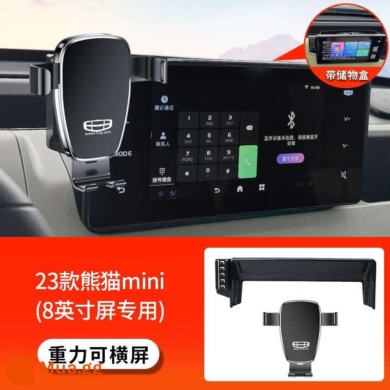 Thích hợp cho Geely Boyue L thế hệ thứ tư Emgrand S Xingrui Panda MINI giá đỡ điện thoại di động trên ô tô đặc biệt MÁT MẺ - [Trọng lực cho phép màn hình ngang] 23 mẫu Panda mini (chỉ dành cho màn hình 8 inch)