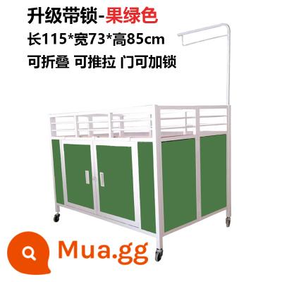 Siêu thị khuyến mại đổ xe đua cửa hàng quần áo gấp khuyến mại kệ phao giá đặc biệt xe phao khuyến mại xe trưng bày - Màu xanh hoàng gia dày màu trắng xanh cỡ lớn có khóa