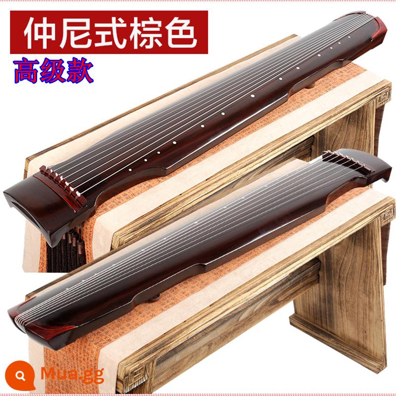 Chaos Zhongni Fuxi phong cách guqin mới bắt đầu cũ paulownia thủ công linh sam chơi piano thực hành kiểm tra chứng chỉ chuyên nghiệp piano - (Paulownia) Mẫu cao cấp-Túi quà màu nâu Zhongni