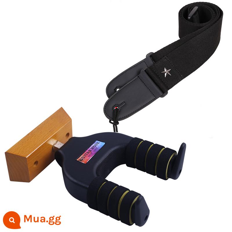 Đàn Guitar Móc Treo Tường Điện Gỗ Đàn Guitar Khóa Tự Động Móc Treo Đàn Piano Treo Tường Nhà Vị Trí Cố Định Chân Đế - Túi móc + đàn guitar cho bé