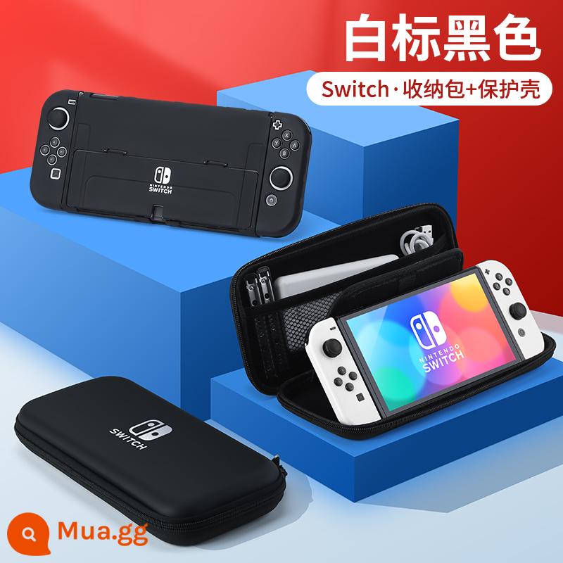 Túi đựng Nintendo Switch Túi bảo vệ Mario ns máy chơi game oled xách tay dung lượng lớn hộp vỏ cứng hộp cassette switcholed siwch tay cầm vỏ tay trọn bộ phụ kiện - Hộp cứng đế Oled [nhãn trắng đen + hộp bảo vệ tương tự] đi kèm màng + nắp