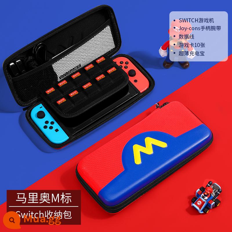 Túi lưu trữ Nintendo Switch vỏ bảo vệ ns Pokémon Zhuzi vỏ cứng hộp swich chuyển đổi băng cassette di động siwch tay cầm phụ kiện vỏ màn hình oled hộp thẻ cứng switchlite - Switch√Mario M phiên bản giới hạn tiêu chuẩn√Miễn phí dán cường lực + mũ vuốt mèo