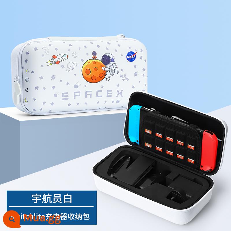 Túi lưu trữ công tắc chính thức Vỏ bảo vệ switcholed Hộp băng cassette Nintendo ns trọn bộ máy chơi game oled xách tay dung lượng lớn vỏ cứng hộp phụ kiện tay cầm bảng điều khiển switchlite - Túi đựng phi hành gia Lite [có thể đựng bộ sạc + tay cầm]