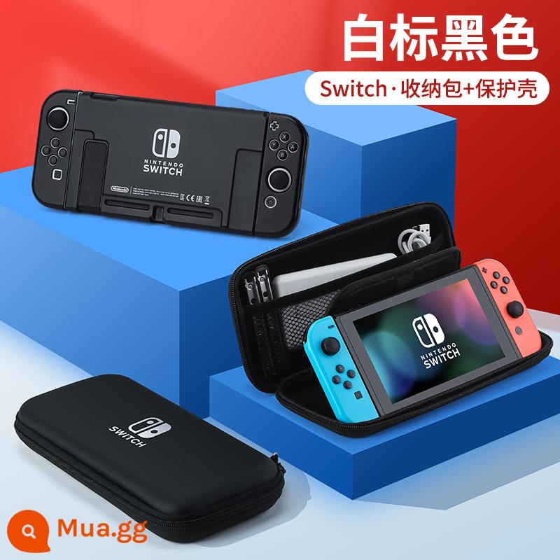 Túi đựng Nintendo Switch Túi bảo vệ Mario ns máy chơi game oled xách tay dung lượng lớn hộp vỏ cứng hộp cassette switcholed siwch tay cầm vỏ tay trọn bộ phụ kiện - Hộp đựng cứng công tắc [nhãn trắng đen + hộp bảo vệ tương tự] đi kèm miếng dán + nắp