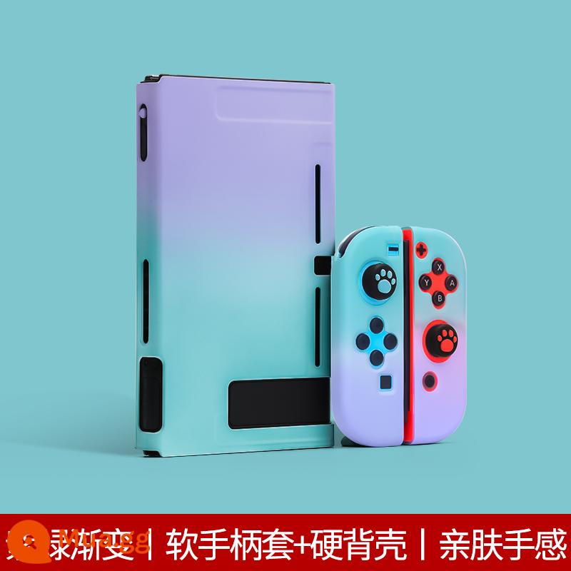 Vỏ bảo vệ Nintendo Switch Lite Vỏ mờ bao gồm tất cả Vỏ màu nsl Vỏ cứng trong suốt Vỏ silicon Switcholed ns Vỏ silicon mềm siêu mỏng Vỏ switchlite Phụ kiện oled - chuyển đổi độ dốc màu tím-xanh ☆ vỏ tay cầm mềm + vỏ bảo vệ cứng √ màng + nắp miễn phí