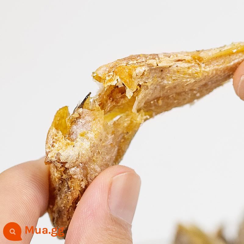 Cá đù vàng nhỏ sấy giòn Khô cá ấu tẩu nhỏ giòn Khô cá đù vàng cay giòn snack snack đồ khô hàng khô hương vị hải sản - [Hương gốc] nửa catty: 250g*1 túi