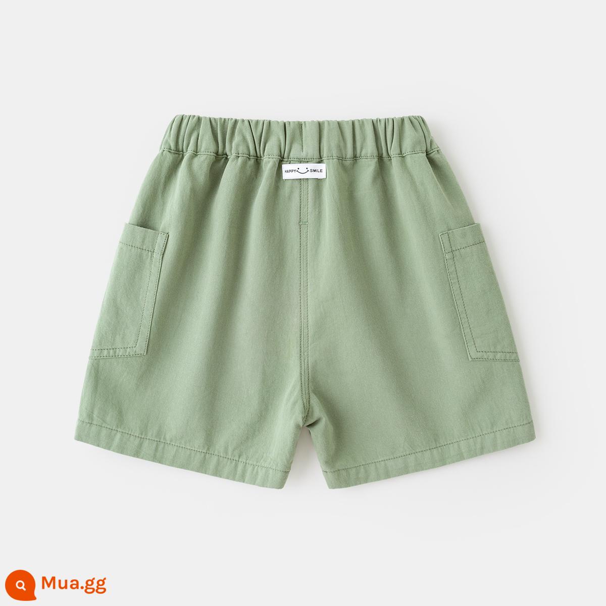 Trẻ em cotton mềm mại quần short mùa hè cho bé quần âu bé quần áo trẻ em hợp thời trang quần áo trẻ em quần bé trai quần áo bé quần - Quân đội xanh