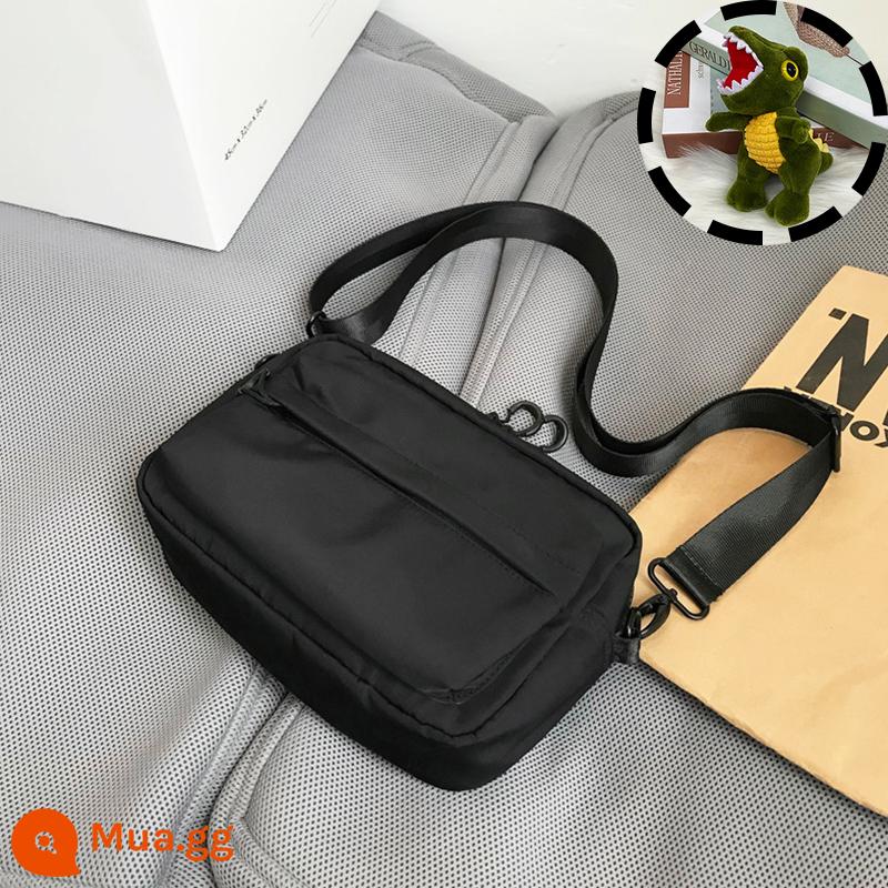 Túi satchel túi đeo chéo thông thường cho nam túi đeo vai ins thương hiệu hợp thời trang túi treo học sinh túi nhỏ xu hướng đường phố túi xách Nhật Bản - khủng long bạo chúa lớn màu đen