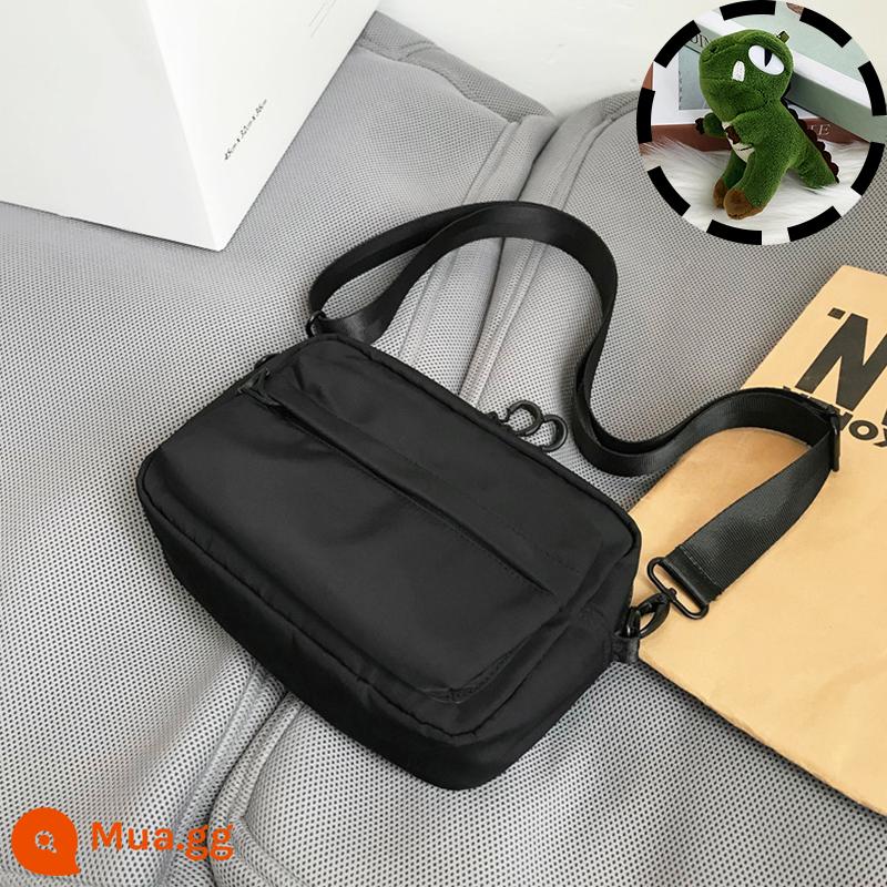 Túi satchel túi đeo chéo thông thường cho nam túi đeo vai ins thương hiệu hợp thời trang túi treo học sinh túi nhỏ xu hướng đường phố túi xách Nhật Bản - khủng long đen