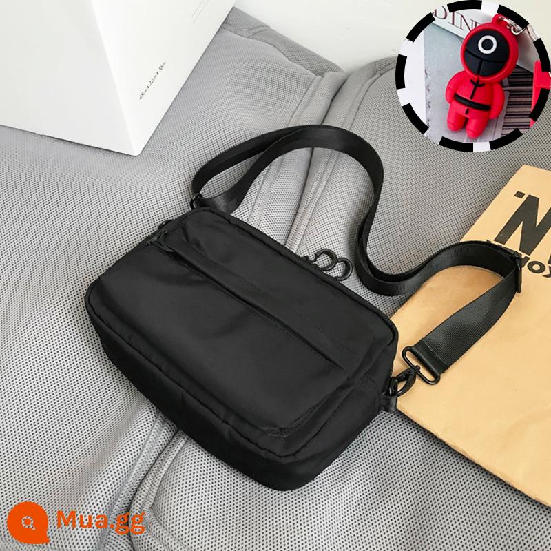 Túi satchel túi đeo chéo thông thường cho nam túi đeo vai ins thương hiệu hợp thời trang túi treo học sinh túi nhỏ xu hướng đường phố túi xách Nhật Bản - trò chơi dự phòng màu đen