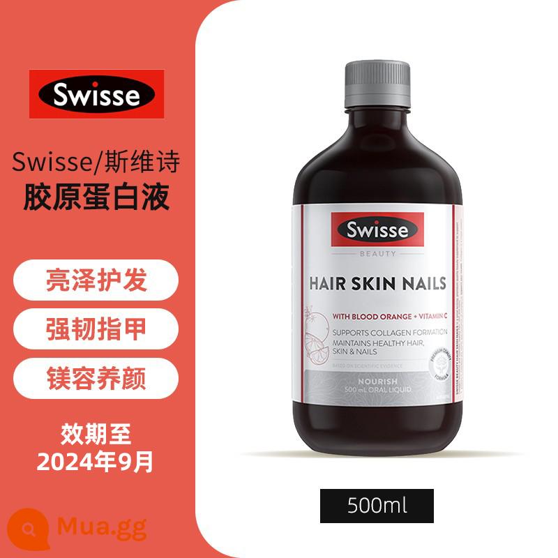 Úc swisse collagen lỏng dạng lỏng uống chăm sóc tóc làm trắng sáng da tinh chất máu cam sw500ml - xám nhạt