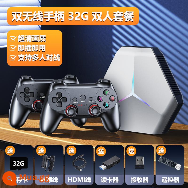 Bảng điều khiển trò chơi PSP hệ thống kép được kết nối với TV 2022 hộp trò chơi lớn 3D mới 2023 hộp set-top trò chơi arcade tay cầm chủ fc Thẻ Sega hoài cổ ps1 Super Mario - Phiên bản kép "Phiên bản 32G" WIFI băng tần kép 5G⚡9000 trò chơi