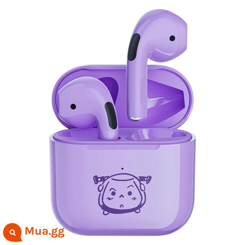 Tai nghe Bluetooth Disney Tai nghe thể thao không dây giảm tiếng ồn trong tai Tuổi thọ pin cực dài Thích hợp cho Apple Huawei Xiaomi Oppo - Phiên bản tiêu chuẩn màu tím