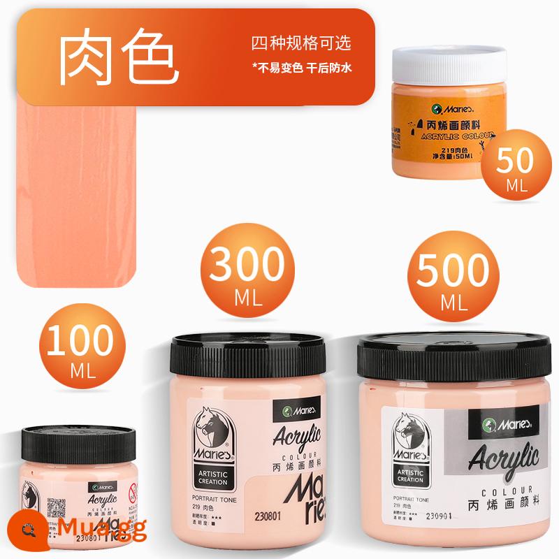 Sơn acrylic thương hiệu Marley 500ml chai lớn trắng đen 300 vàng sơn tường đặc biệt chống nước pha loãng sơn thuốc nhuộm tranh tường vẽ tay màu không phai graffiti kem chống nắng trẻ em tự làm - màu thịt/mới