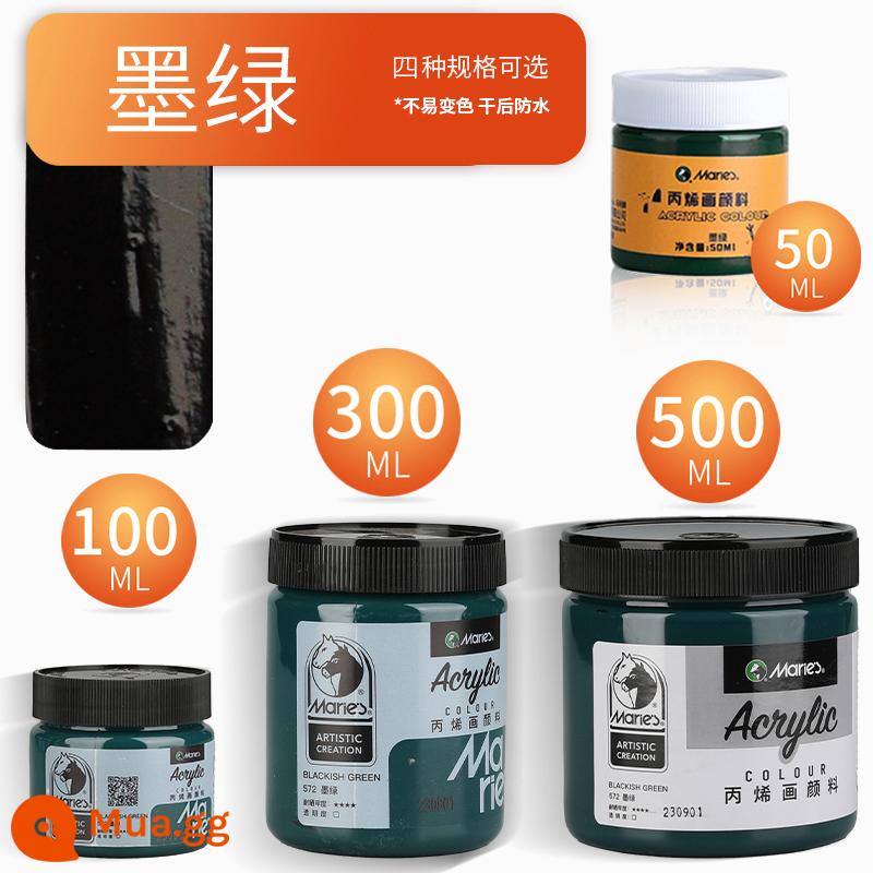 Sơn acrylic thương hiệu Marley 500ml chai lớn trắng đen 300 vàng sơn tường đặc biệt chống nước pha loãng sơn thuốc nhuộm tranh tường vẽ tay màu không phai graffiti kem chống nắng trẻ em tự làm - xanh đậm/mới